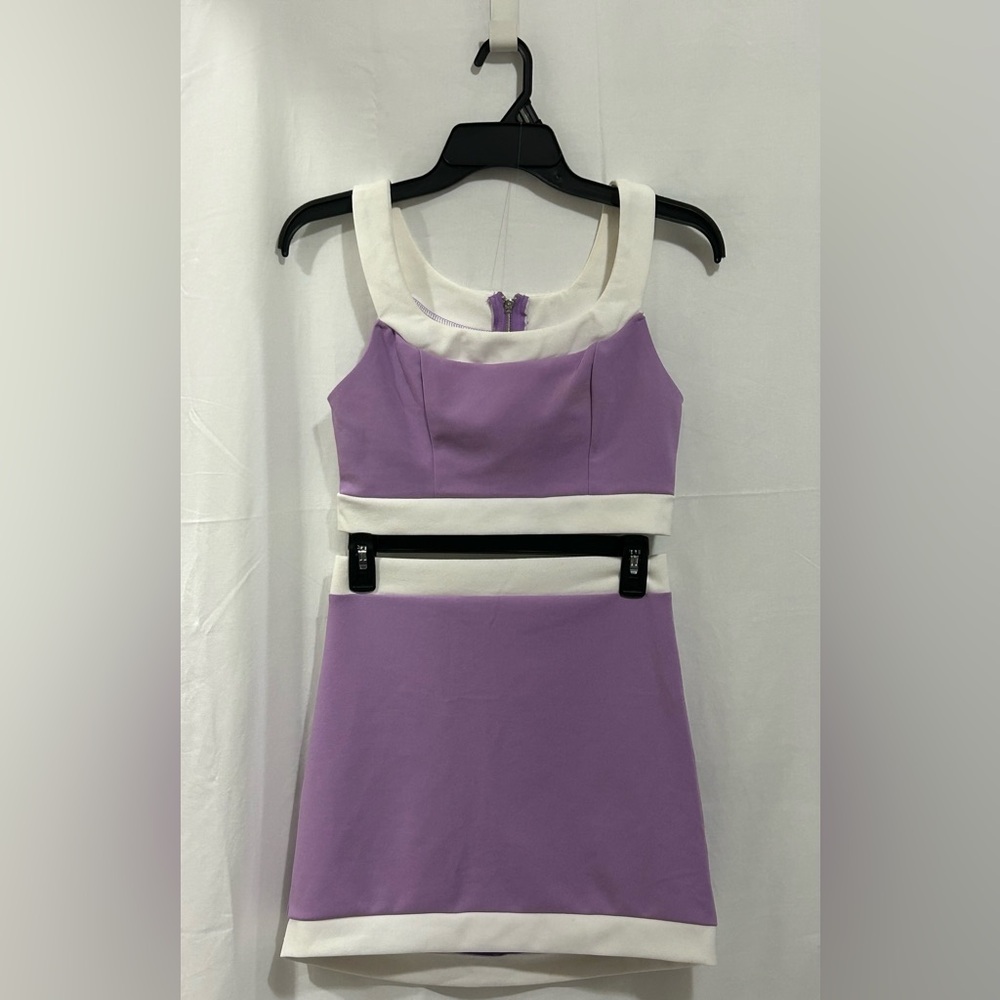 Lilac and White Two-Piece Set